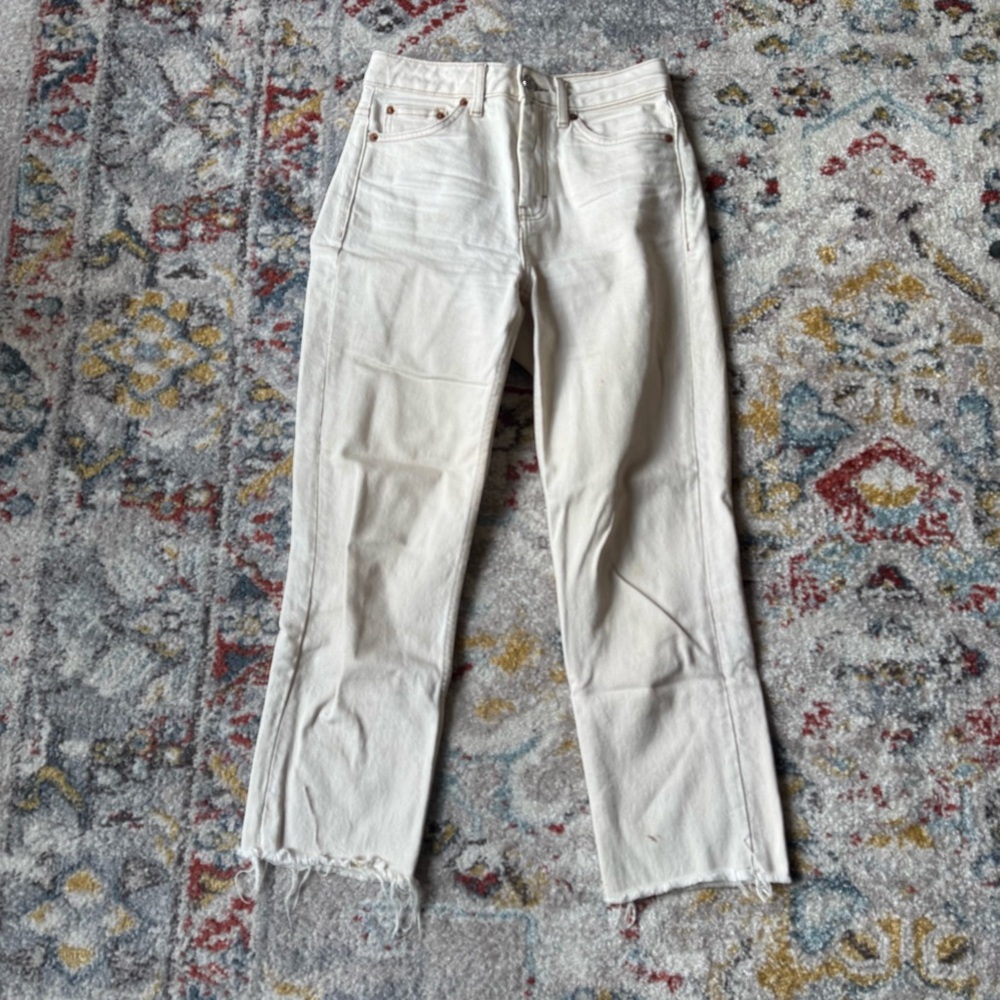 Off white Top Shop capris 🧈